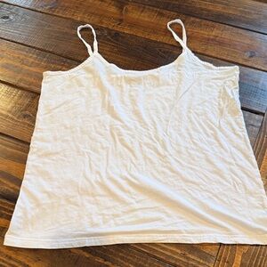 Bobbie Brooks White Camisole Top. 1X. Great condition. Smoke free home.